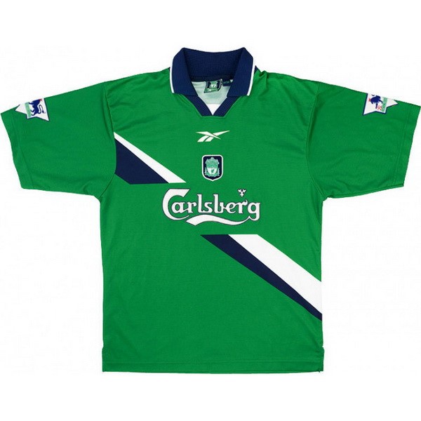Tailandia Camiseta Liverpool 2ª Kit Retro 1999 2000 Verde